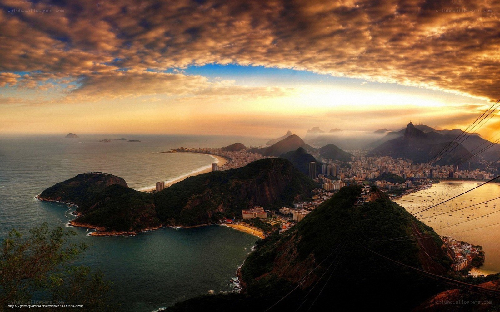 Sunset over Rio de Janeiro