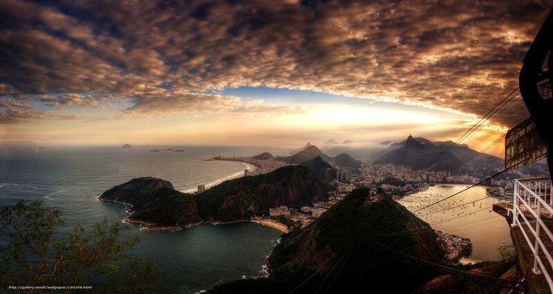 Sunset over Rio de Janeiro