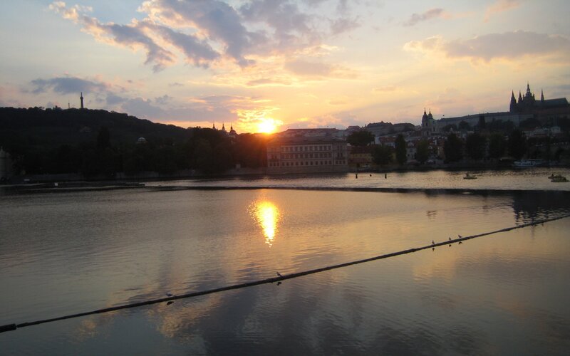 Sunset over River City — Gold