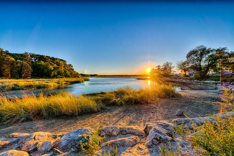 Sunset over River Marsh