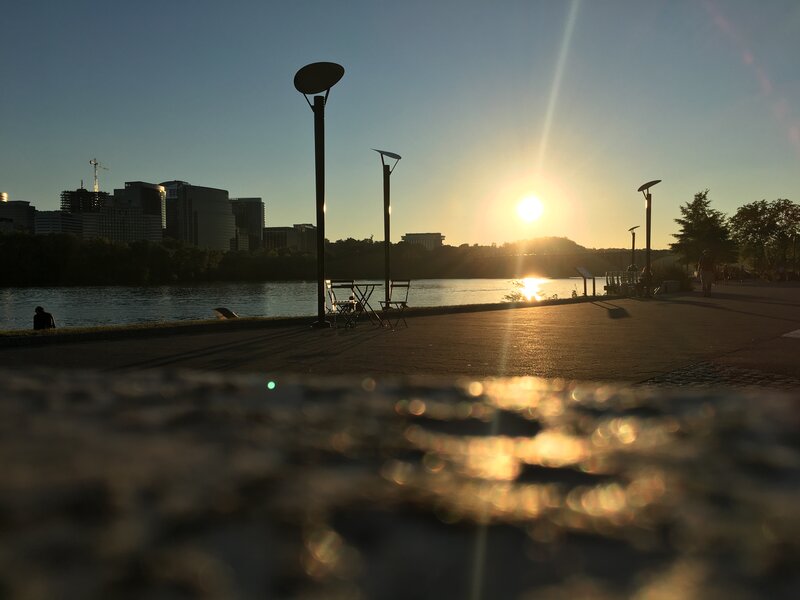 Sunset over River Park