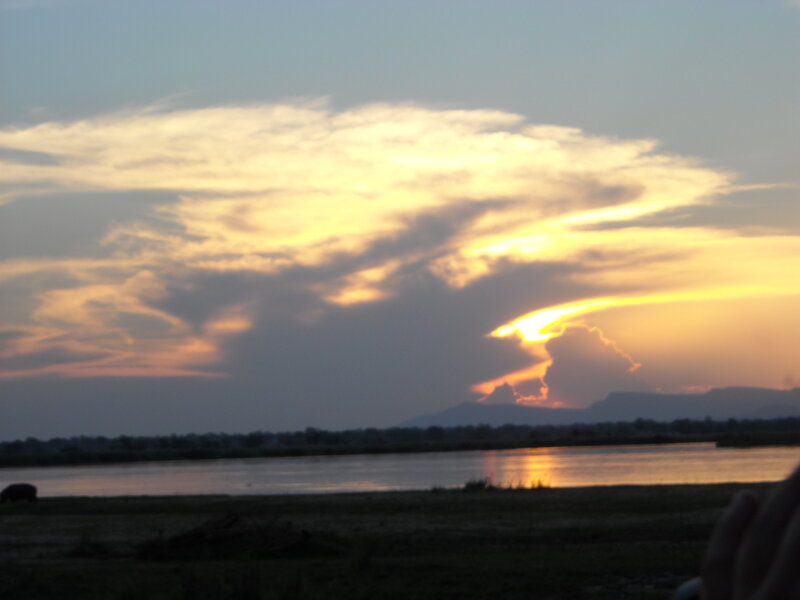 Sunset over River — Yellow
