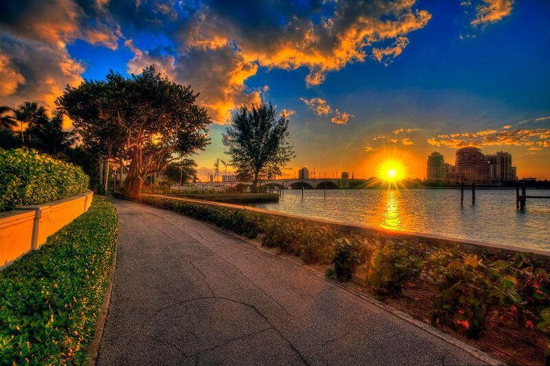 Sunset over Riverwalk