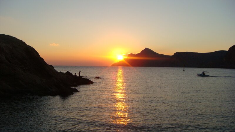 Sunset over Rocky Bay — Orange
