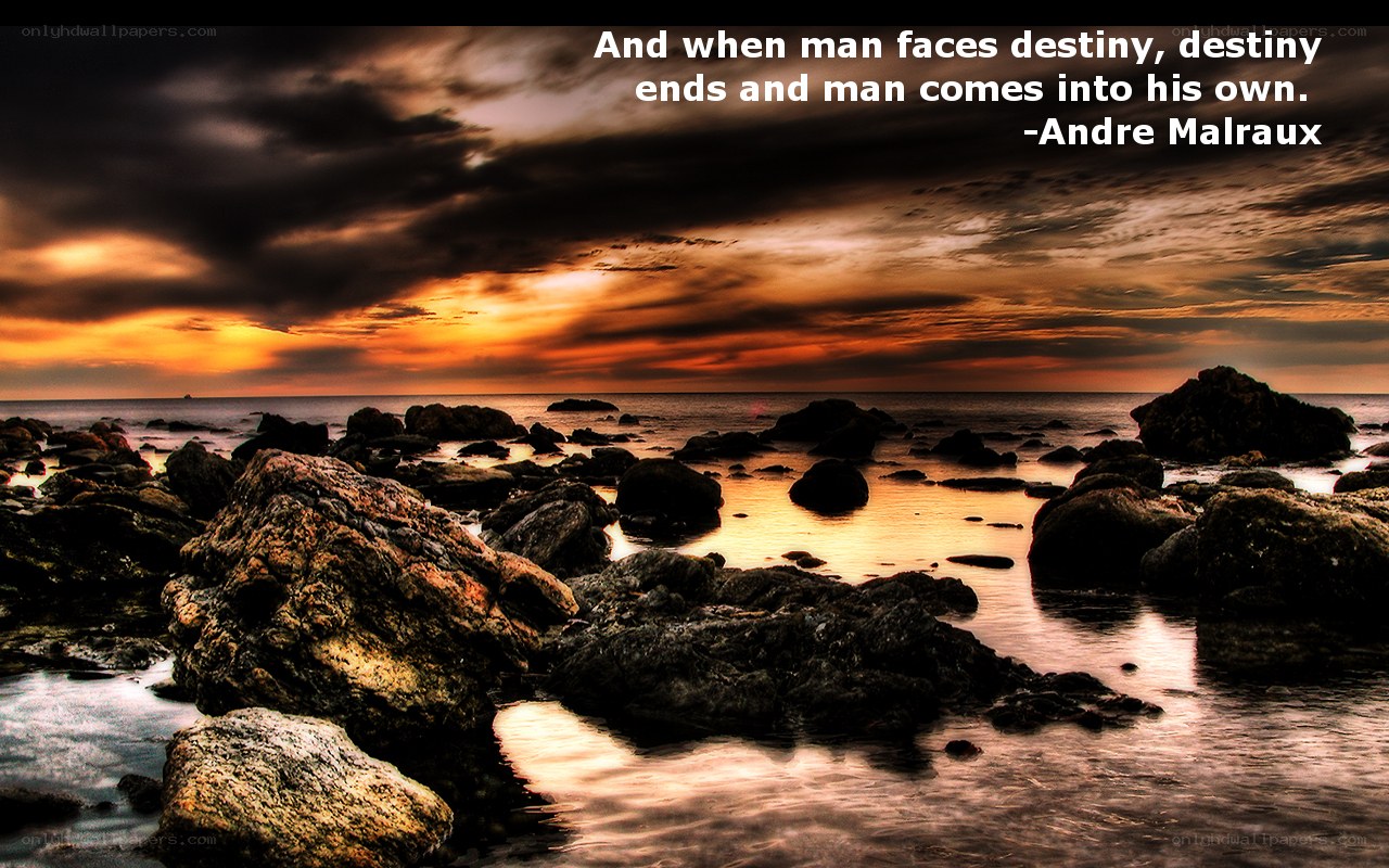 Sunset over rocky shore