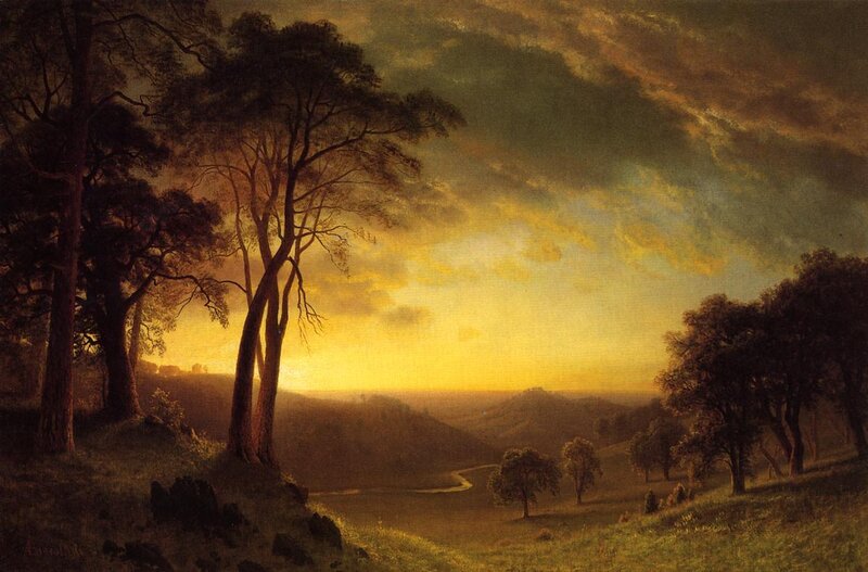 Sunset over Rolling Hills — Yellow