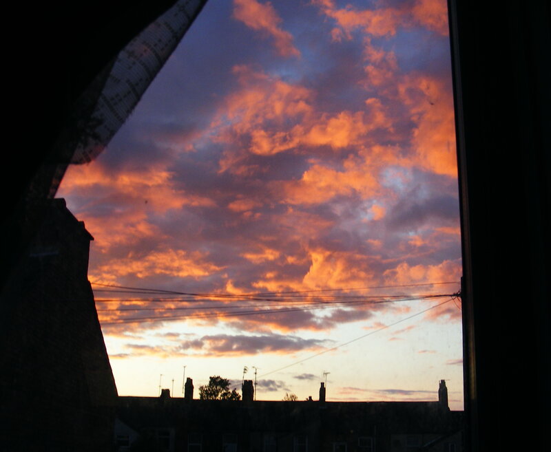 Sunset over Rooftops — Orange