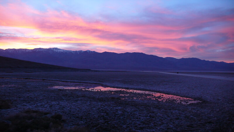 Sunset over Salt Flat — Pink