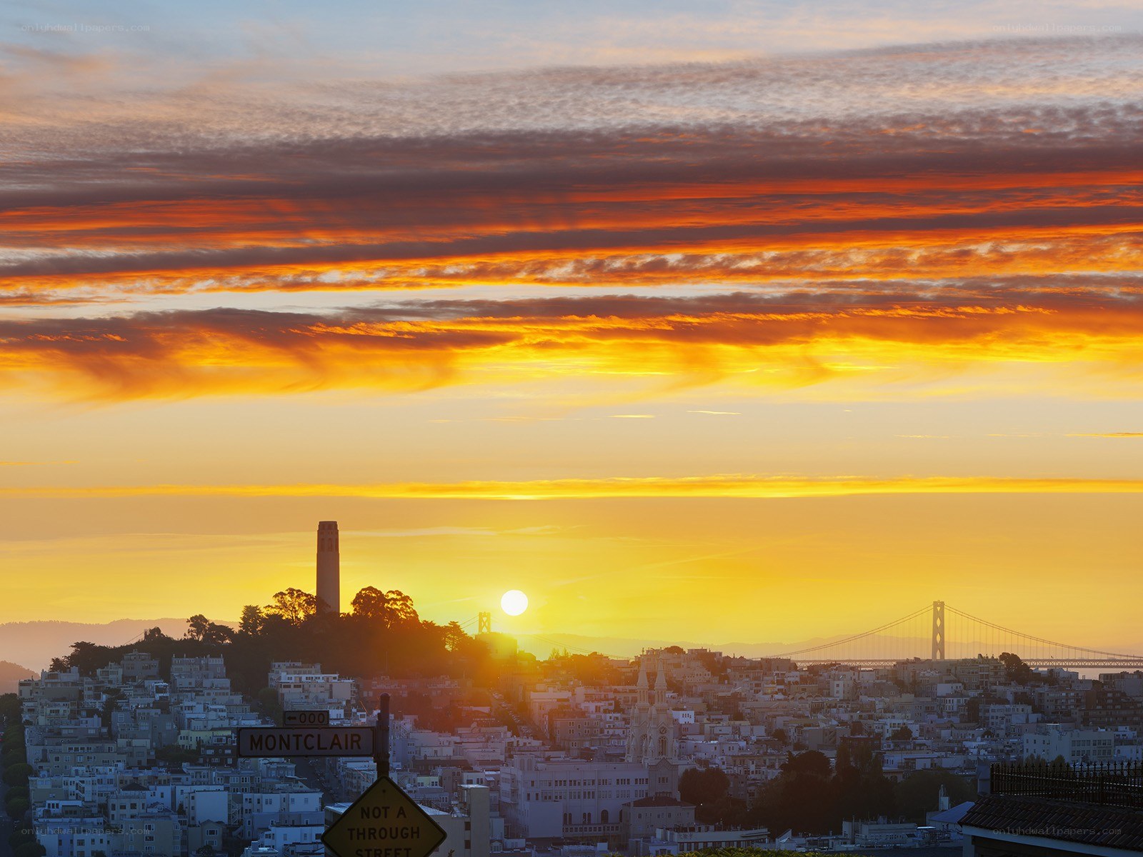 Sunset over San Francisco