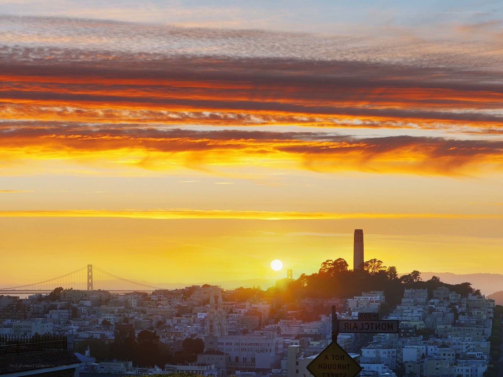 Sunset over San Francisco