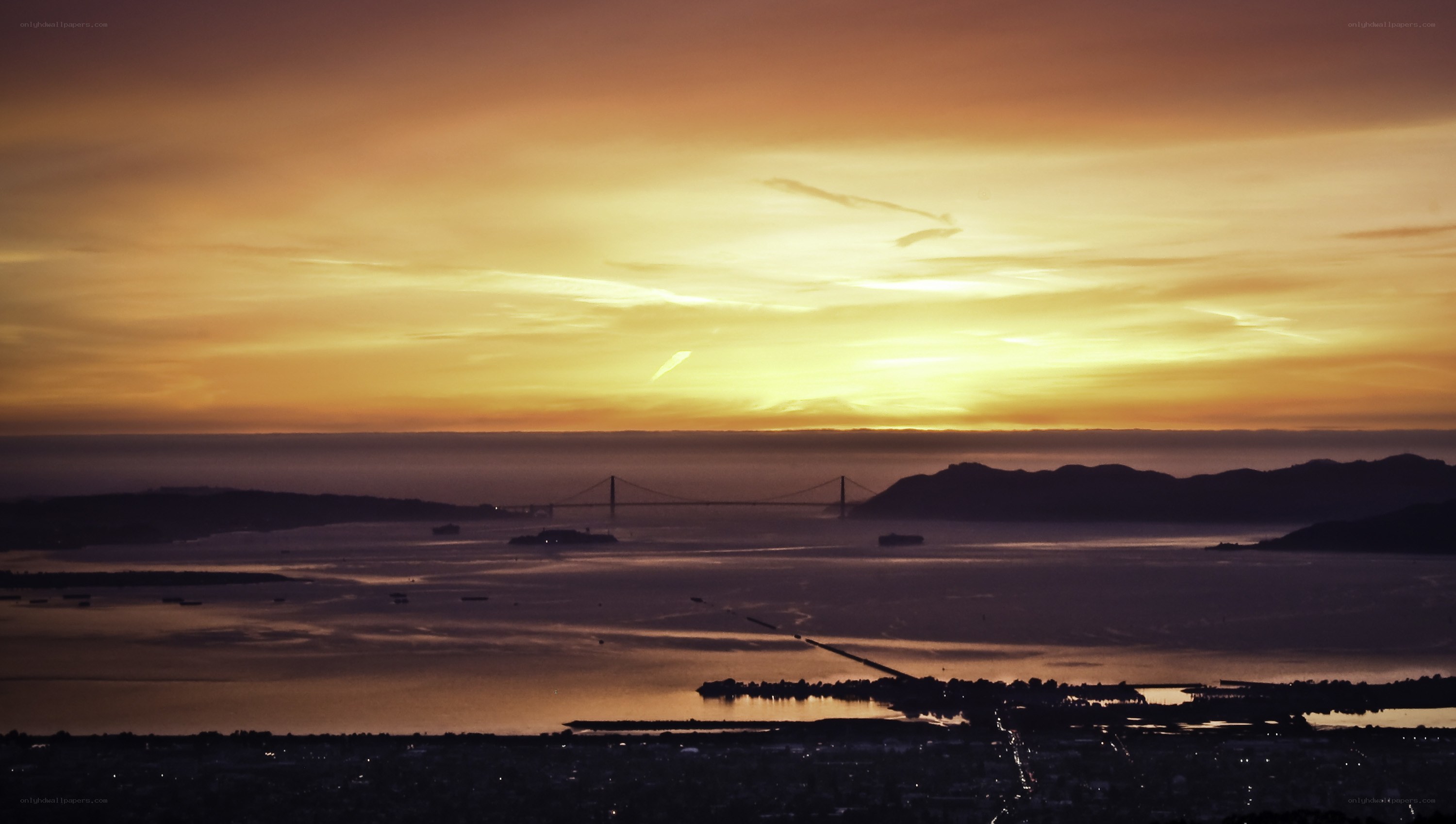 Sunset over San Francisco Bay