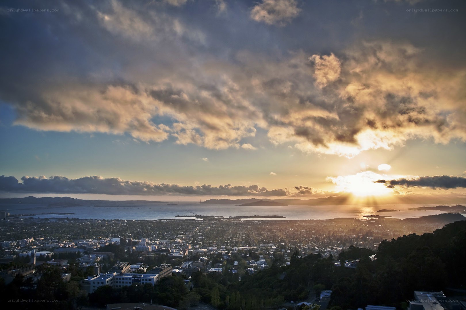 Sunset over San Francisco Bay