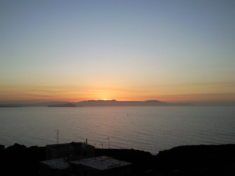 Sunset over Sea and Islands — Orange