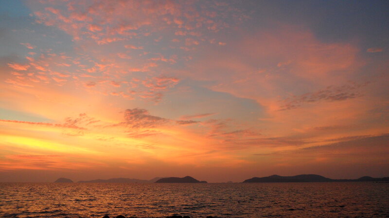 Sunset over Sea — Orange