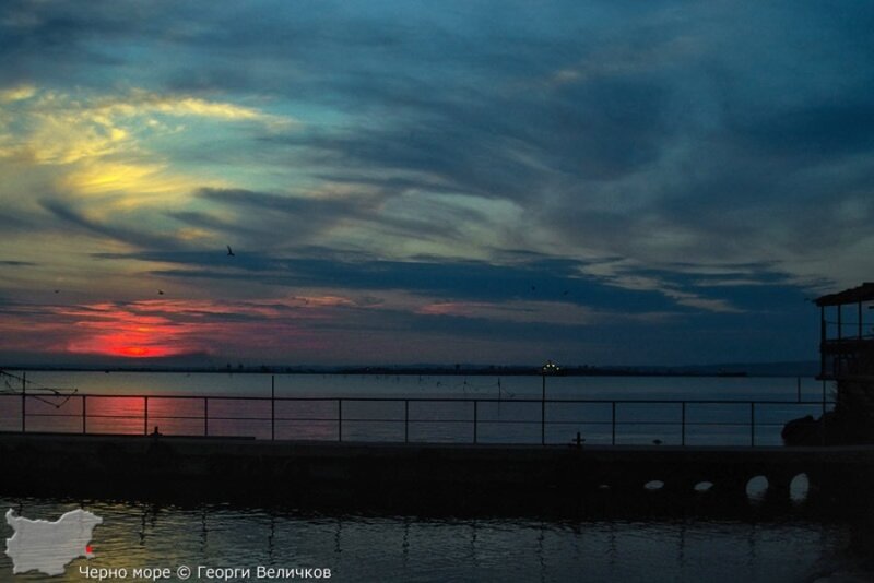 Sunset over Sea