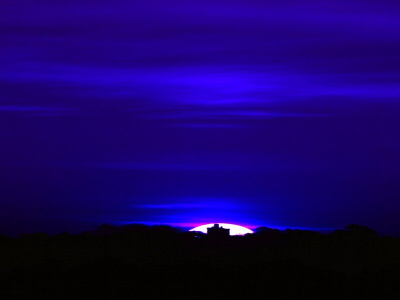 Sunset over Silhouette