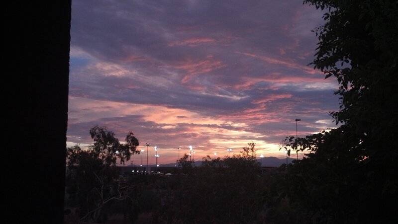 Sunset over Sports Fields
