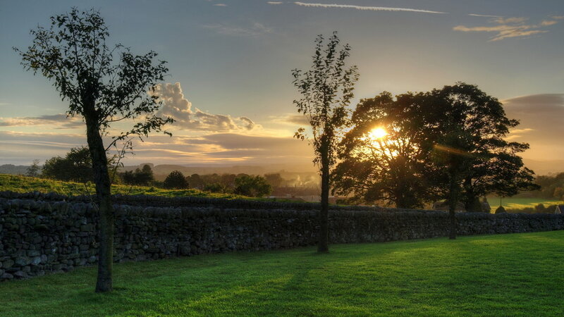 Sunset over Stone Wall