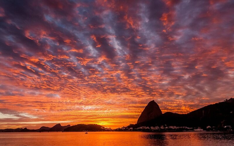Sunset over Sugarloaf Mountain — Orange