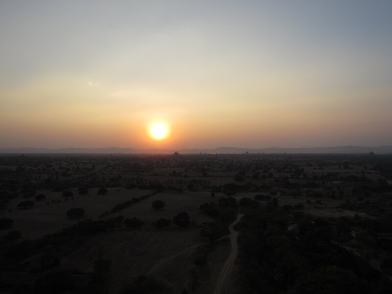 Sunset over Temple Fields