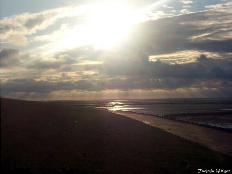 Sunset over the beach