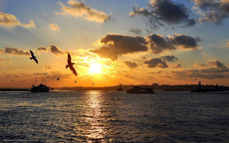 Sunset over the Bosphorus