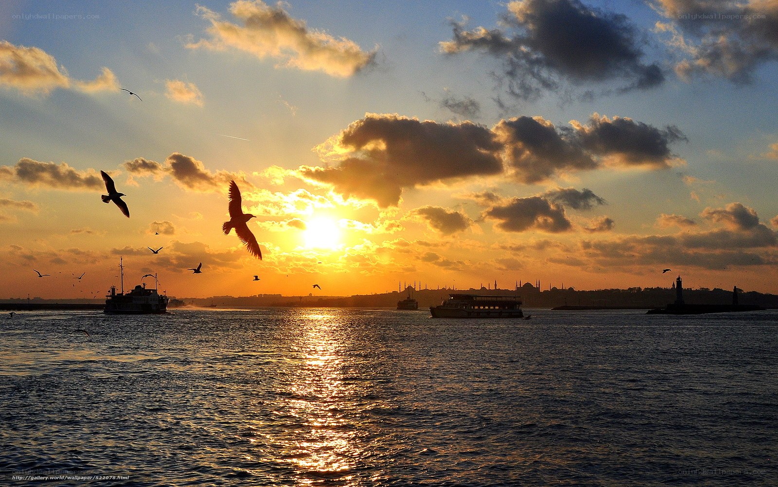 Sunset over the Bosphorus