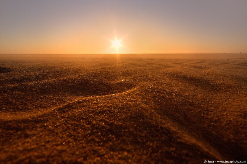 Sunset over the desert