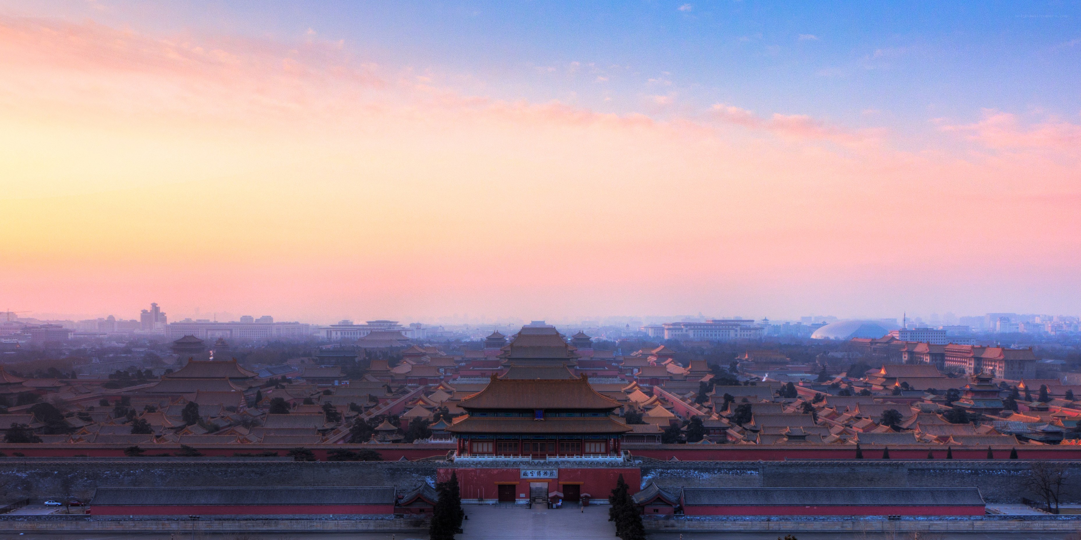 Sunset over the Forbidden City
