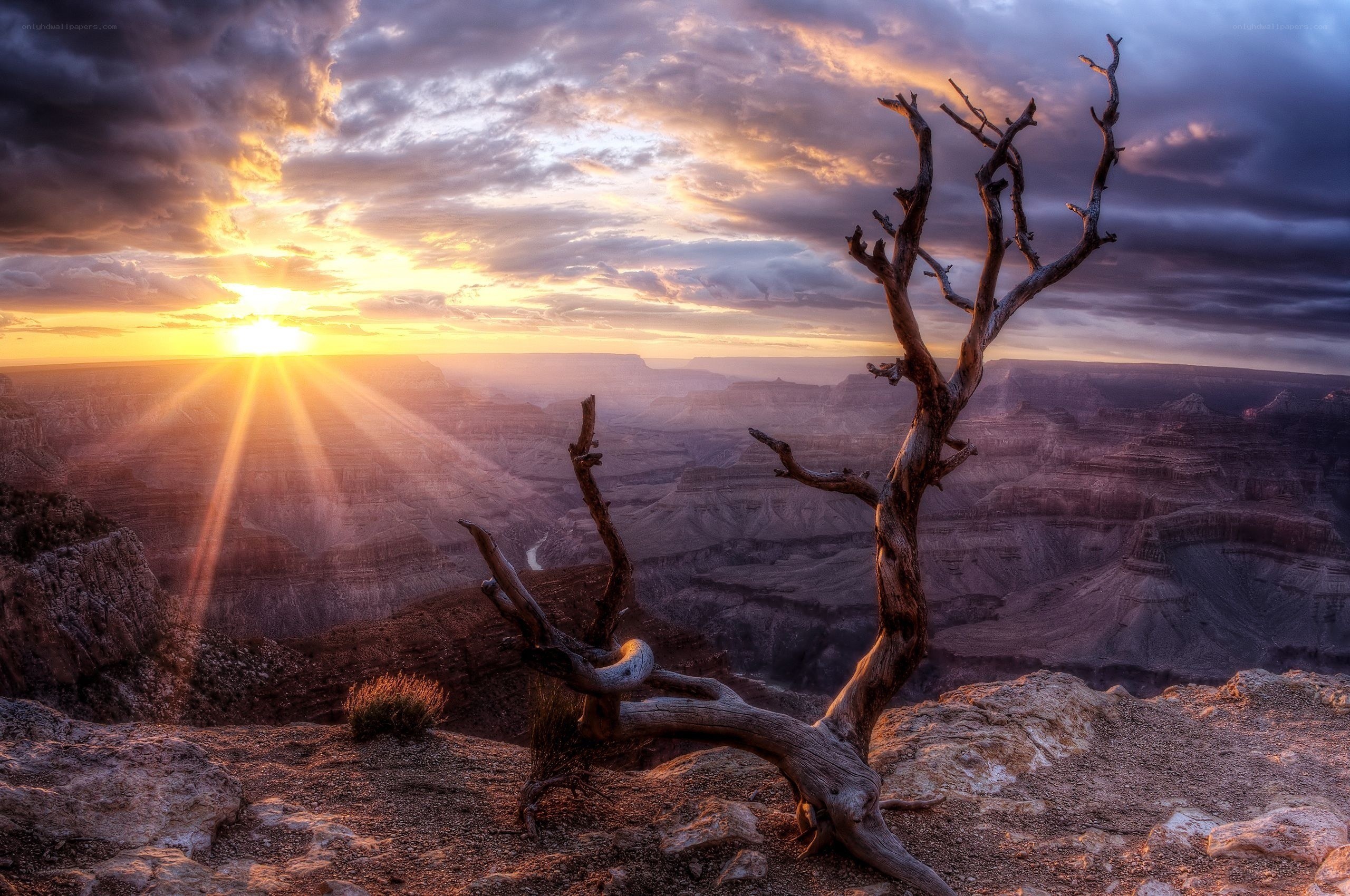 Sunset over the Grand Canyon