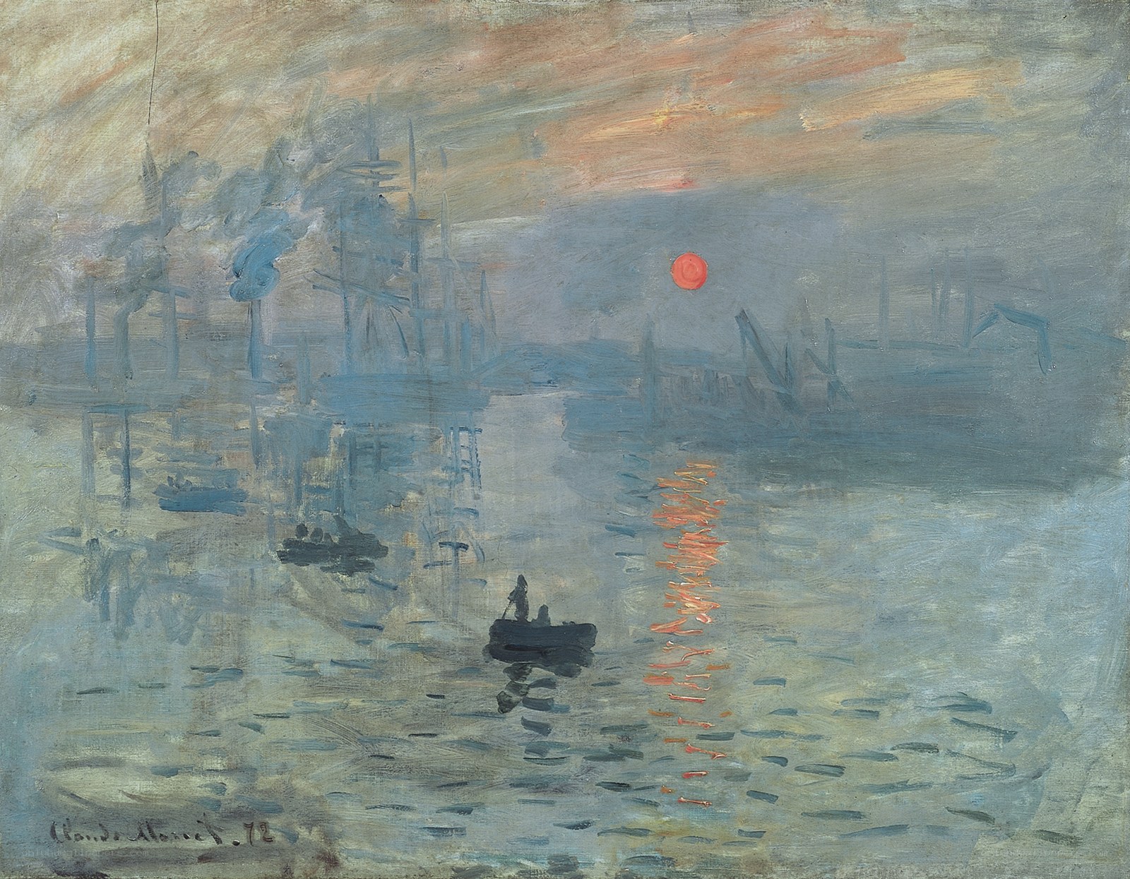 Sunset over the harbor