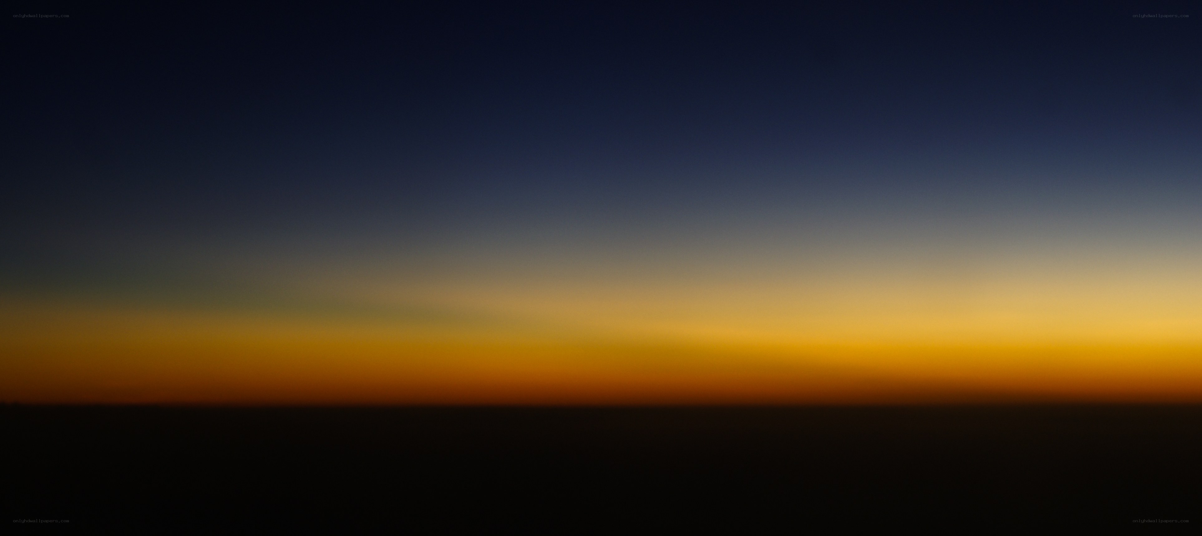 sunset over the horizon