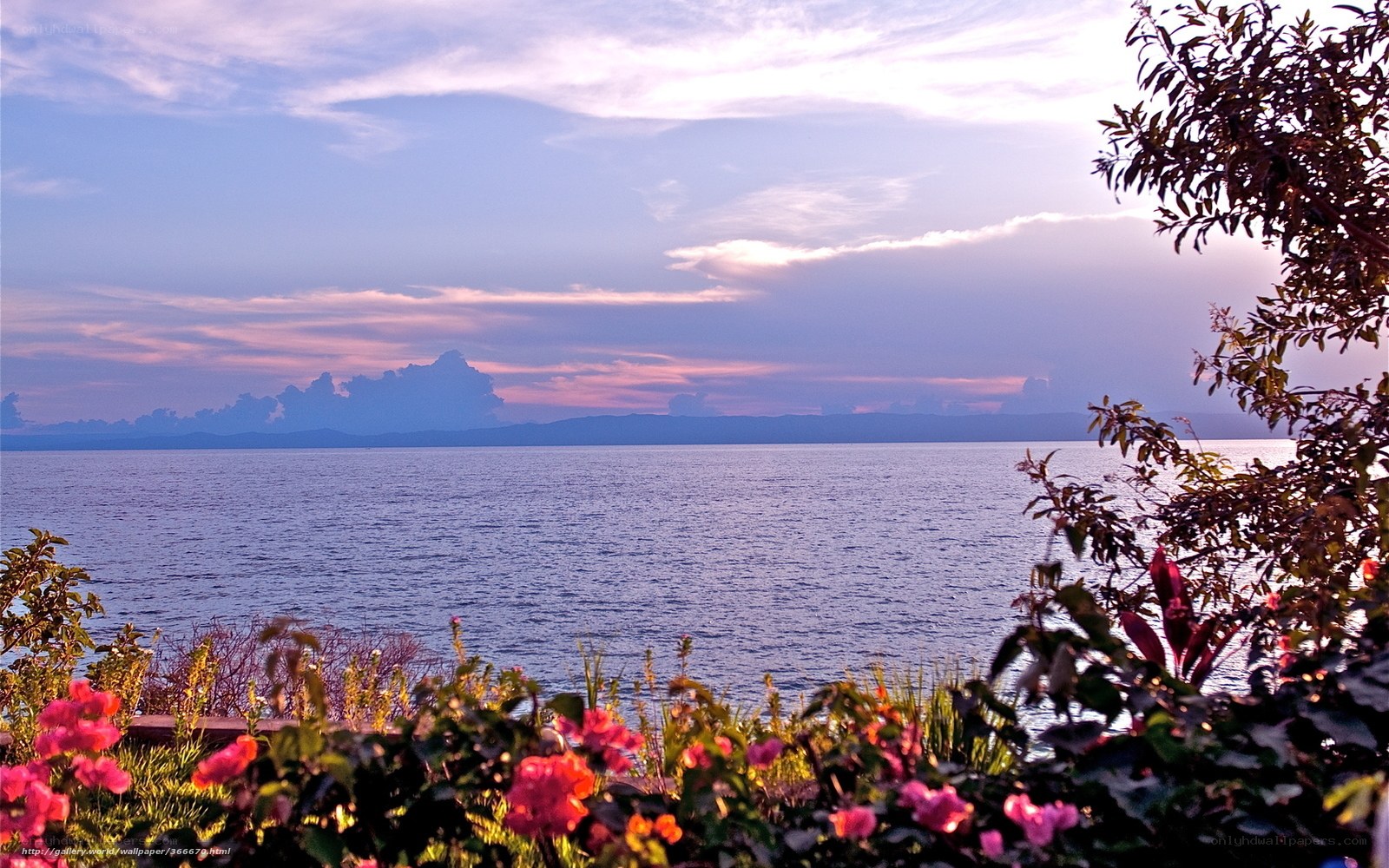 Sunset over the lake
