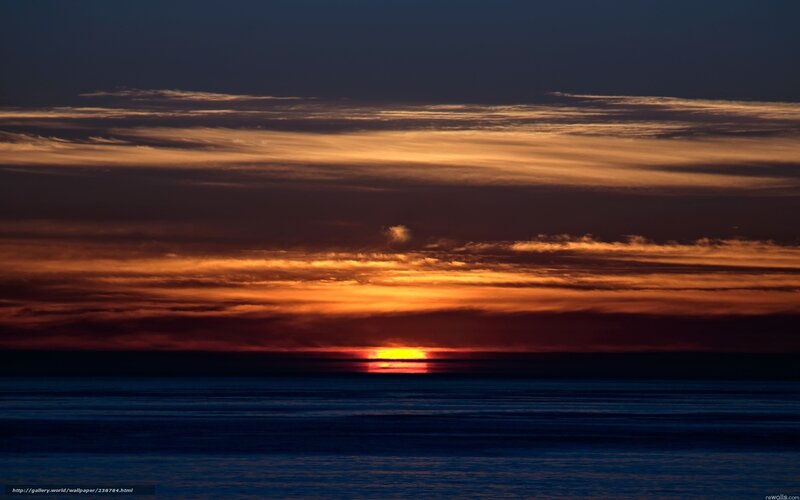 sunset over the ocean