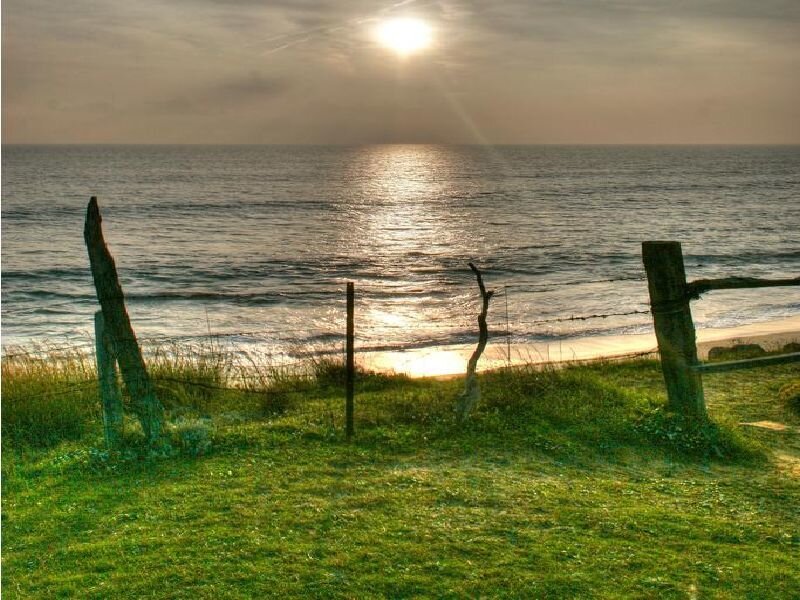 Sunset over the ocean
