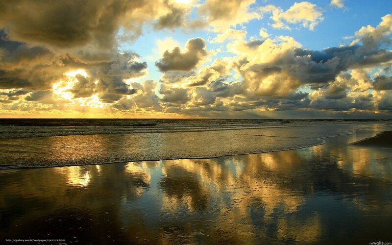 sunset over the ocean