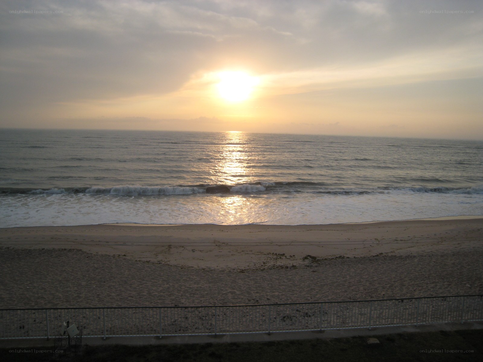 sunset over the ocean