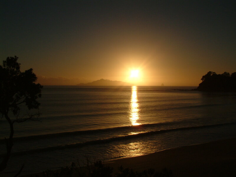 Sunset over the ocean
