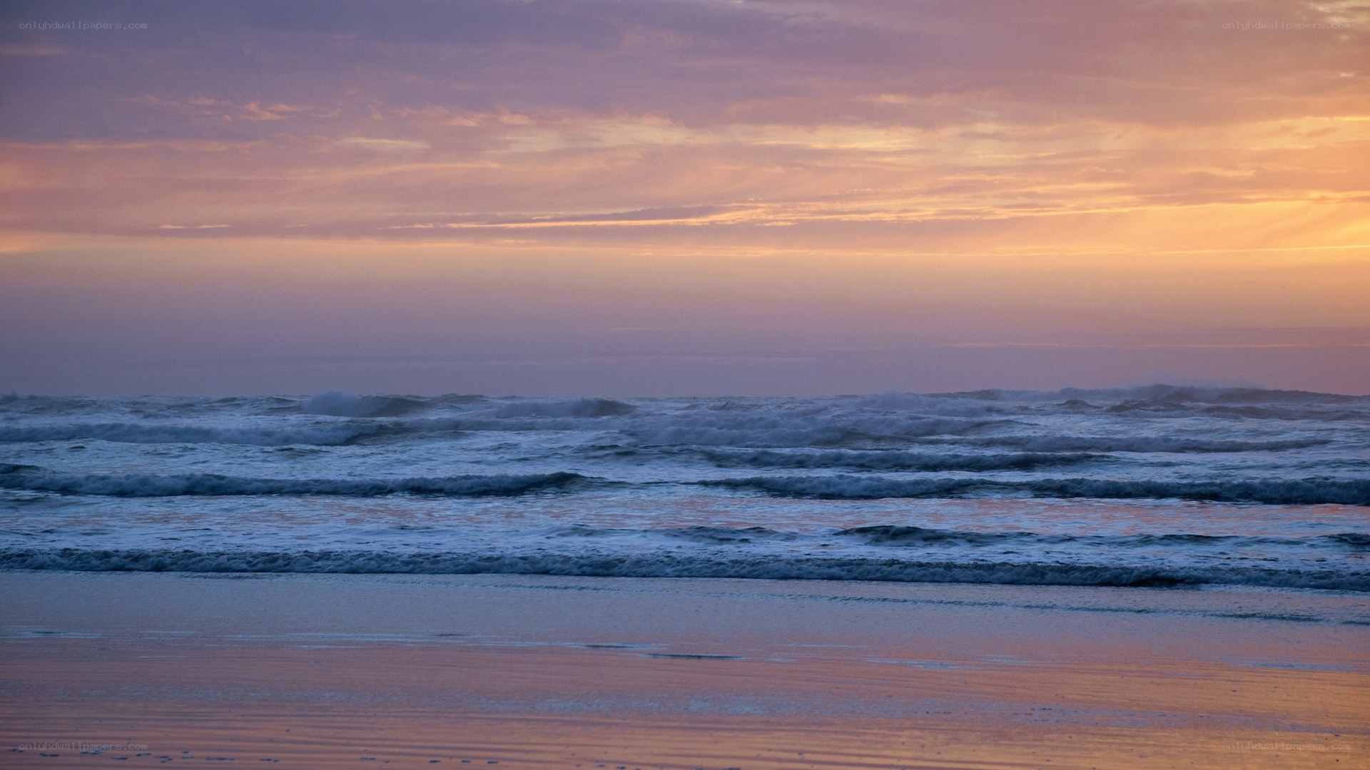 sunset over the ocean