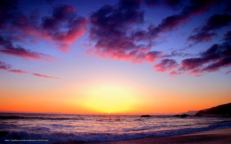 sunset over the ocean