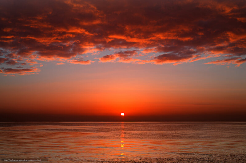 sunset over the ocean