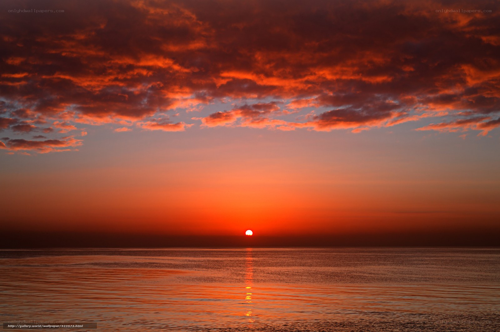 sunset over the ocean