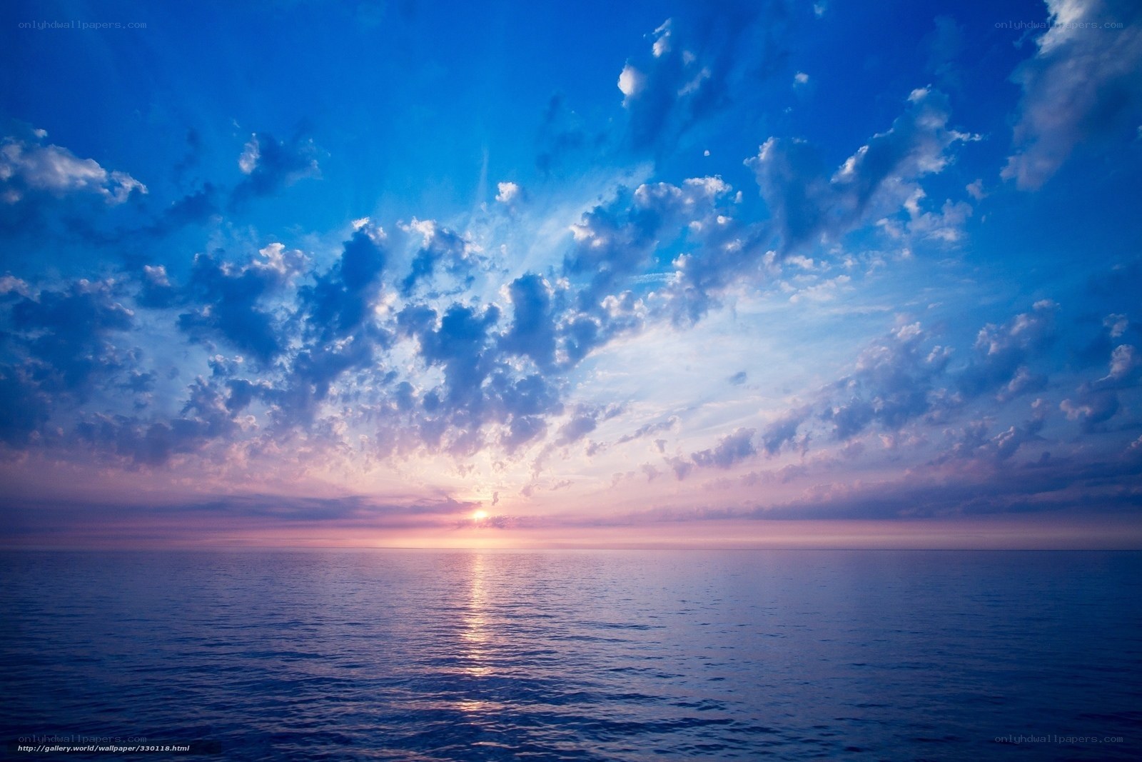sunset over the ocean
