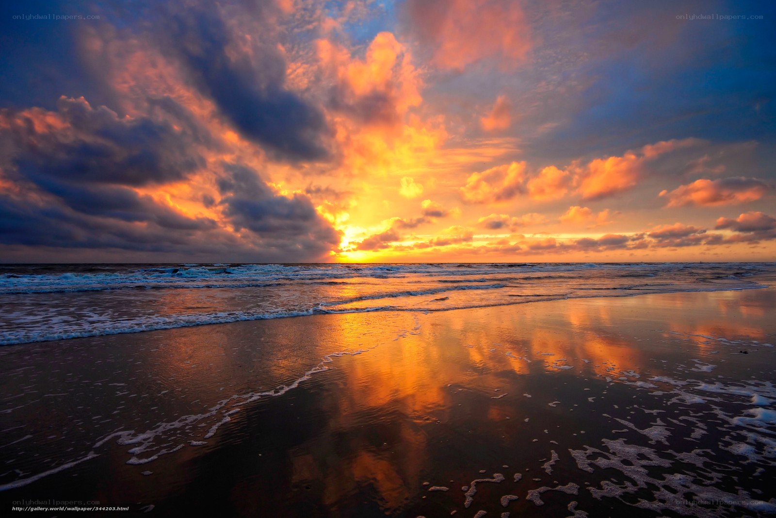 sunset over the ocean