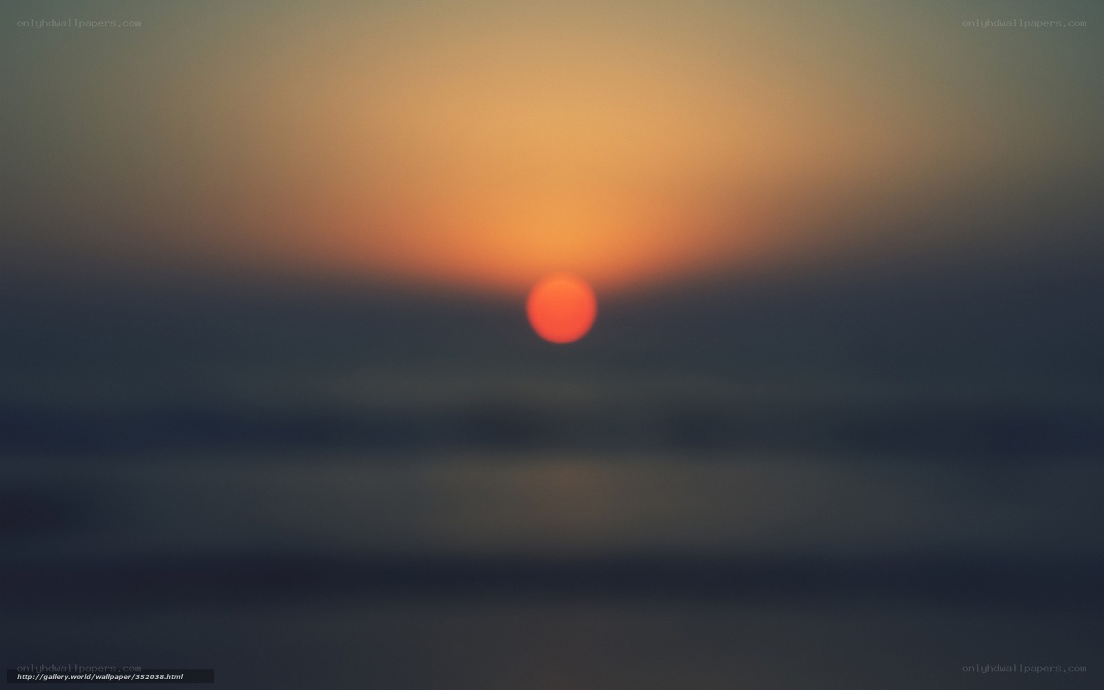 Sunset over the ocean