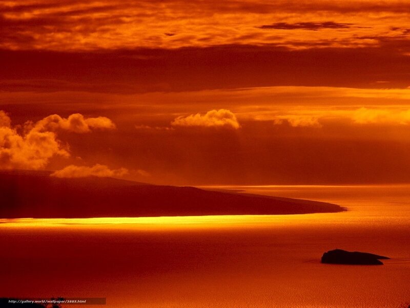 sunset over the ocean