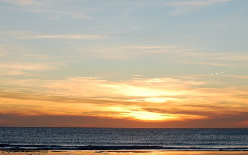 sunset over the ocean