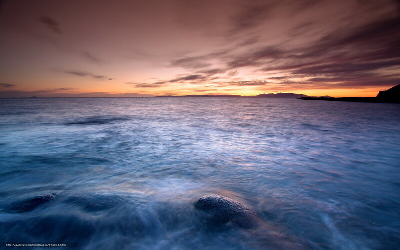 Sunset over the ocean