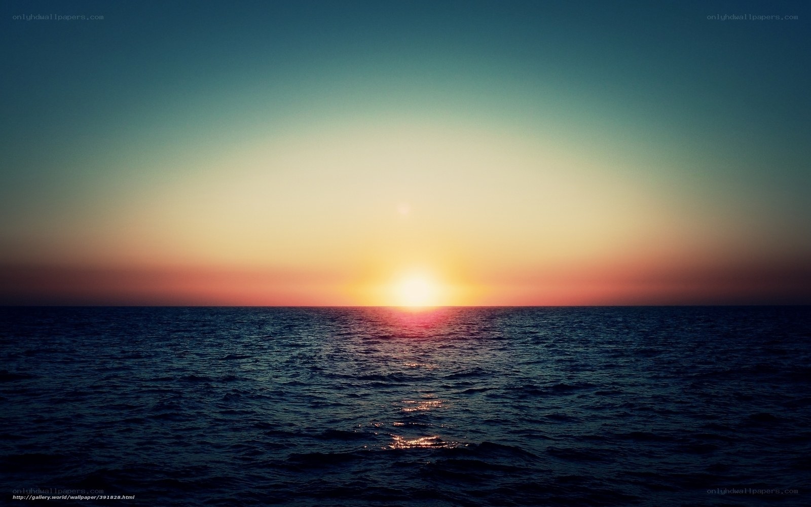 sunset over the ocean