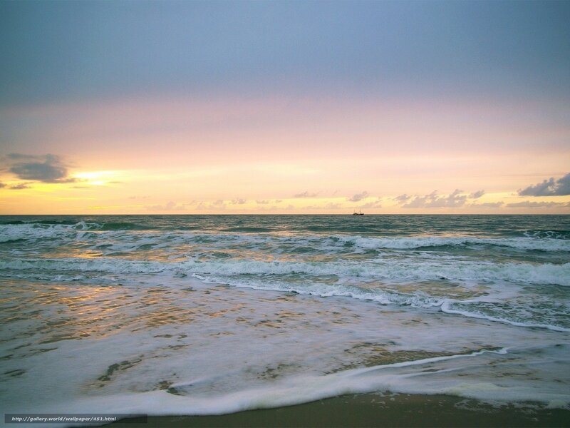 Sunset over the ocean